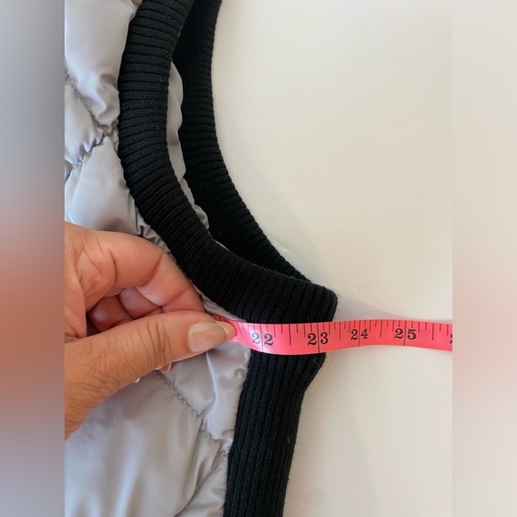 Marc New York Womens Gray Mock Neck Quilted Zip Sleeveless Vest Jacket Size L - Picture 10 of 12